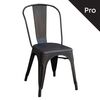 Relix Καρέκλα-Pro, Στοιβαζόμενη, Μέταλλο Βαφή Antique Black
