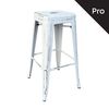 Relix Σκαμπό bar-Pro, Στοιβαζόμενο, Μέταλλο Βαφή Antique White