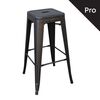 Relix Σκαμπό bar-pro H.67cm, Στοιβαζόμενο, Μέταλλο Βαφή Antique Black