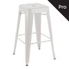 Relix Σκαμπό bar-pro H.67cm, Στοιβαζόμενο, Μέταλλο Βαφή Άσπρο