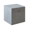 Concrete Cubic Σκαμπό Κήπου - Βεράντας, Cement Grey