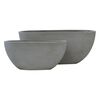 Flower pot-4  set 2 Τεμαχίων Cement Grey
