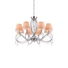 E002-8 Laki Pendant Lamp Chrome & White Shade 1z2