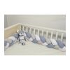 Oliver Baby Des.3175 Πλεξούδα ραφ - Λευκό - Γκρι Τριπλή Βαμβακερή 20x200