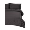 Σετ Σεντόνια Υπέρδιπλα με Λάστιχο 160x200+25 Satin Embroidered Classico 4-Anthracite