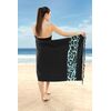Πετσέτα Θαλάσσης - Παρεό Pestemal 24 Black 90x170 guy Laroche  100% Cotton