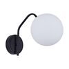 Se21-bl-25 Flake Black Wall Lamp Opal Glass β1