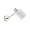 Se21-nm-22-sh1 Adept Wall Lamp Nickel Matt Wall Lamp White Shade+