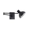Se21-bl-52-ms3 Adept Wall Lamp Black Wall Lamp With Switcher and Black Metal Shade+