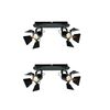 Gu12015a-2b (X2) Mystik Packet Metal Black Ceiling Lamp With Rotating Heads+