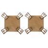 G9078-4r (X2) Vitro Spot Packet Stained Glass With Bronze Base and Rotating Heads+