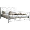 Μεταλλικό Κρεβάτι Υπέρδιπλο chic strom hermes Για Στρώμα 160x200cm Λευκό