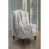 Σετ 2τμχ. Διακοσμητικό Ριχτάρι St.moritz Silver 120x160 με Διακοσμιτηκό Μαξιλαράκι 42x42 guy Laroche  100% Polyester Art. fur