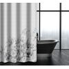 Κουρτίνα Μπάνιου Abstract des 114 Silver με Κρίκους 180x200 Saint Clair  100% Polyester