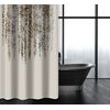 Κουρτίνα Μπάνιου Abstract des 115 Natural με Κρίκους 180x200 Saint Clair  100% Polyester