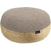 Πουφ Maya Taupe Ottoman Large 65x65x30 guy Laroche  50% Jute - 50% Cotton
