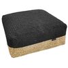 Πουφ Maya Natural Boho Large 65x65x30 guy Laroche  50% Jute - 50% Cotton