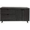 Velco pro Systems Μπουφες 140x38x68 εκ  Γκρι Οξια