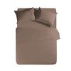 Σεντόνι Υπέρδιπλο Μεμονωμένο 240x270 nef-nef basic/mocca 100% Βαμβάκι Πενιέ 144tc