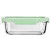 Estia Φαγητοδοχειο Click&seal Γυαλινο 1520ml 23.5x17.8x7.6cm με Καπακι Πλαστικο Mint