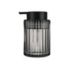 Estia Αντλια Σαπουνιου Alivio Γυαλινη Αναγλυφη 300ml 7.8x12.5cm Μαυρη