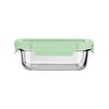 Estia Φαγητοδοχειο Click&seal Γυαλινο 640ml 18.9x14.5x6.7 με Καπακι Πλαστικο Mint