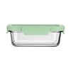 Estia Φαγητοδοχειο Click&seal Γυαλινο 1050ml 21.6x16.5x7.4cm με Καπακι Πλαστικο Mint