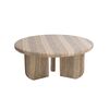 Τραπέζι Καθιστικού Frey Travertine (91x91x38) Soulworks 0910011