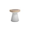 Βοηθητικό Τραπέζι Lind White Natural (40x40x40) Soulworks 0900003