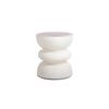 Σκαμπό Najib White Natural (40x40x45) Soulworks 0900009