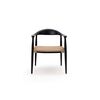 Καρέκλα Τραπεζαρίας με Μπράτσα Kels Black (63x53x76) Soulworks 0940006