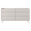 Συρταριέρα Level Μπεζ με 6 Συρτάρια 153x82x38cm