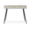 Κονσόλα  Zova Λευκό Kazmir + Ανθρακί 103x80x49cm
