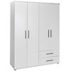 Ντουλάπα  White Λευκό 137x187x52cm Ad_grd-642-bb-3