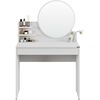 Τουαλέτα- Μπουντουάρ Make up Χρώμα Λευκό του Πάγου 90x138x45cm