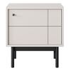 Κομοδίνο Japandi Λευκό Kazmir 53x56x39cm