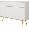 Μπουφές oro Λευκό με Χρυσό 107x85x39cm