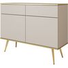 Μπουφές oro Μπέζ με Χρυσό 107x85x39cm