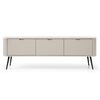 Έπιπλο Τηλεόρασης Zova Λευκό Kazmir + Ανθρακί 168x57x39cm