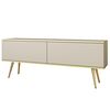 Έπιπλο Τηλεόρασης oro  Μπεζ + Χρυσό  135x53x32cm