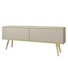 Έπιπλο Τηλεόρασης Oro_mdf Μπεζ + Χρυσό 135x53x32cm