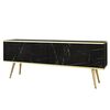 Έπιπλο Τηλεόρασης oro Μάρμαρο+ Χρυσό 135x53x32cm