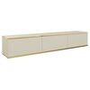 Κρεμαστό Έπιπλο Τηλεόρασης oro Μπεζ 175x30x32cm