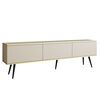 Έπιπλο Τηλεόρασης oro  Μπεζ + Μαύρο 175x53x32cm