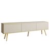 Έπιπλο Τηλεόρασης oro  Μπεζ + Χρυσό 175x53x32cm
