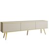 Έπιπλο Τηλεόρασης Oro_mdf Μπεζ +Χρυσό 175x53x32cm
