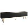 Έπιπλο Τηλεόρασης oro  Ανθρακί + Χρυσό 175x53x32cm