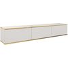 Κρεμαστό Έπιπλο Τηλεόρασης Oro_mdf Λευκό 175x30x32cm