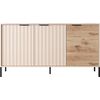 Μπουφές Rave Μπεζ+φυσικό Viking 153x82x40cm