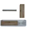 Σύνθεση Talina_ec Λευκό+kingstone oak 240x175x48cm